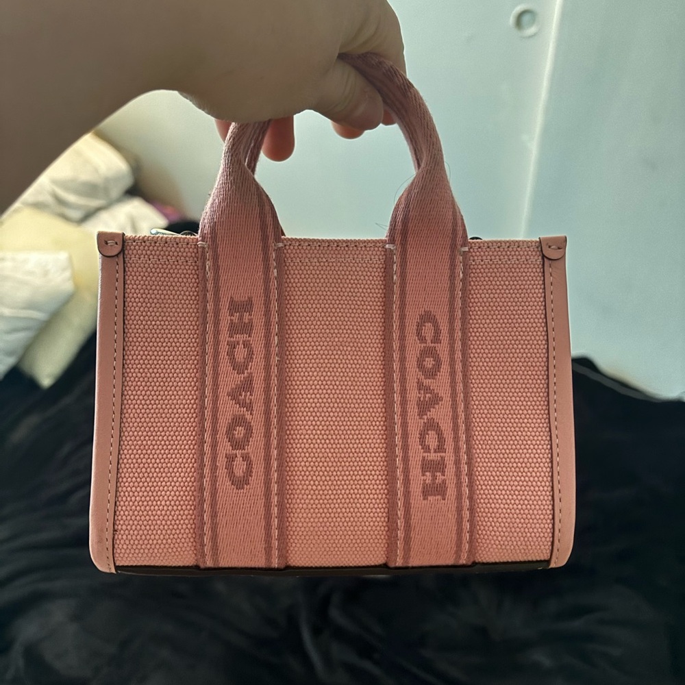 Coach Pink Mini Bag with Structured Design